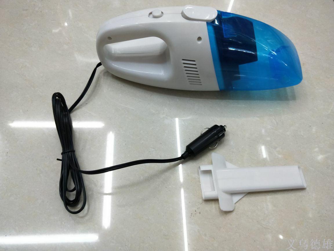 干湿两用车载迷你吸尘器 便携车用吸尘清洁汽车 小蓝白吸尘器产品图