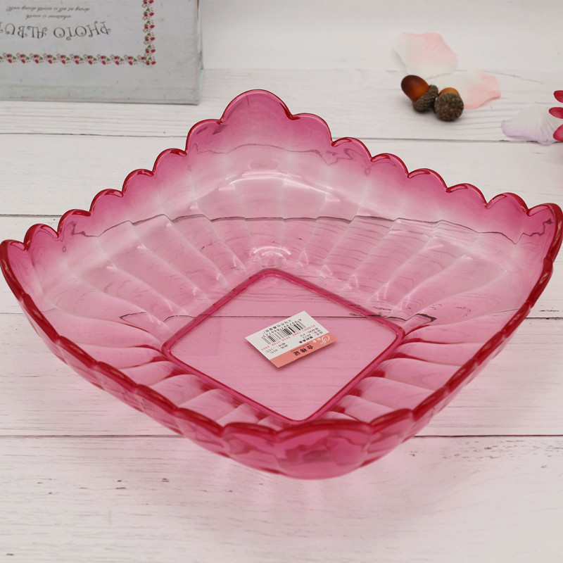 Crystal fruit plate, European-style candy plate, fruit basket, vegetable plate, washing vegetable basket, plastic fruit plate, fruit and vegetable basket