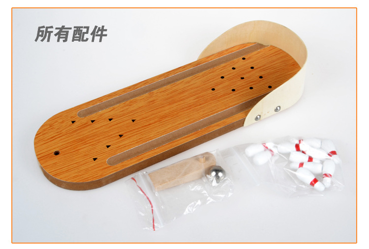 义乌好货 创意益智木制玩具木制迷你保龄球亲子互动减压创意游戏产品图