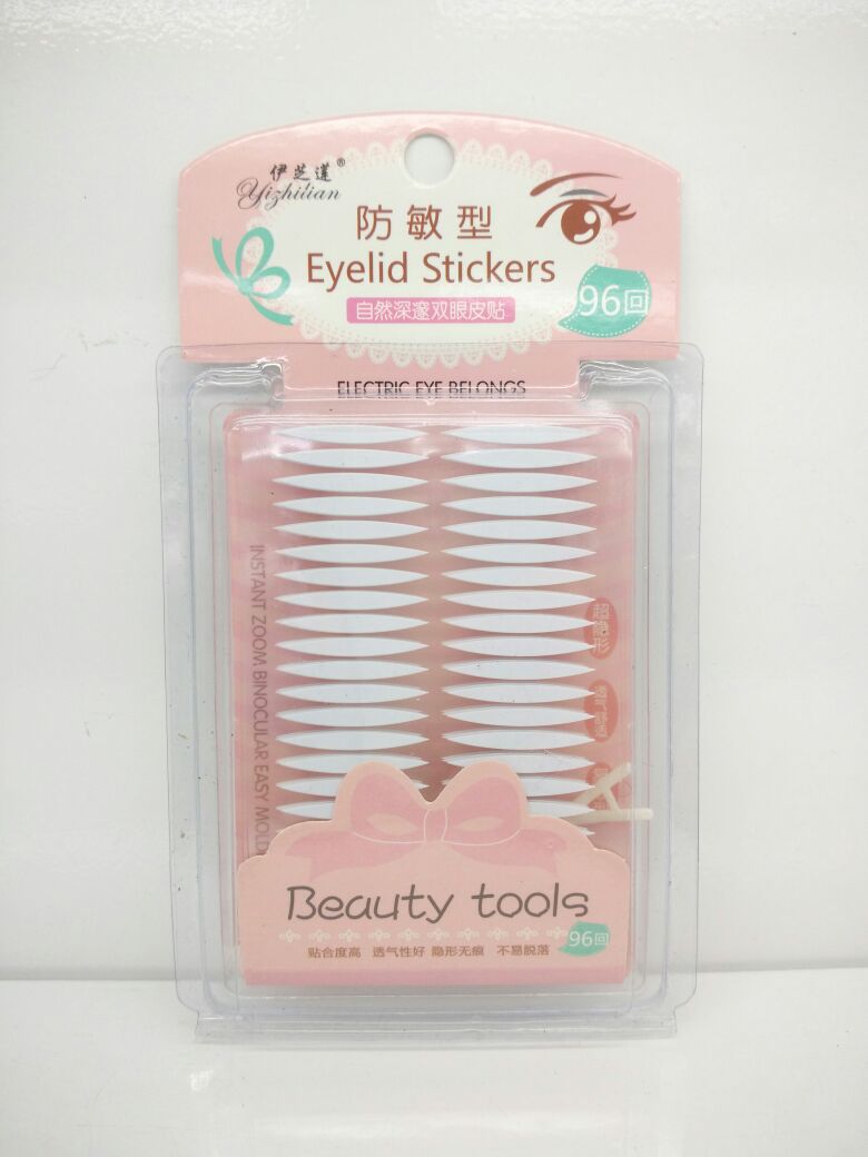 The 96-fit Michelin double eyelid stickers have a high degree of adhesion, good breathability and are invisible without leaving any marks