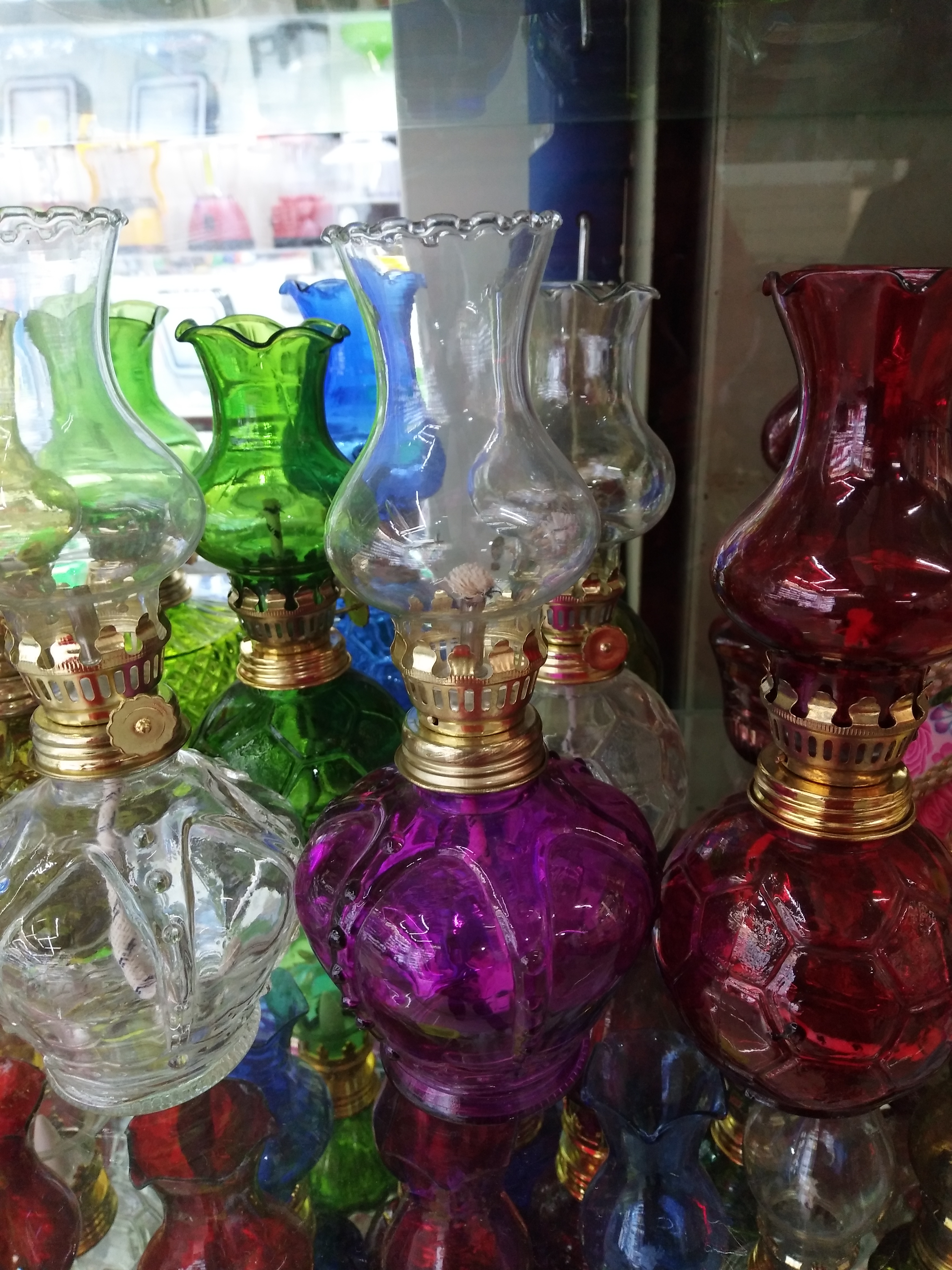 玻璃油灯，煤油灯，工艺品油灯。酥油灯。细节图