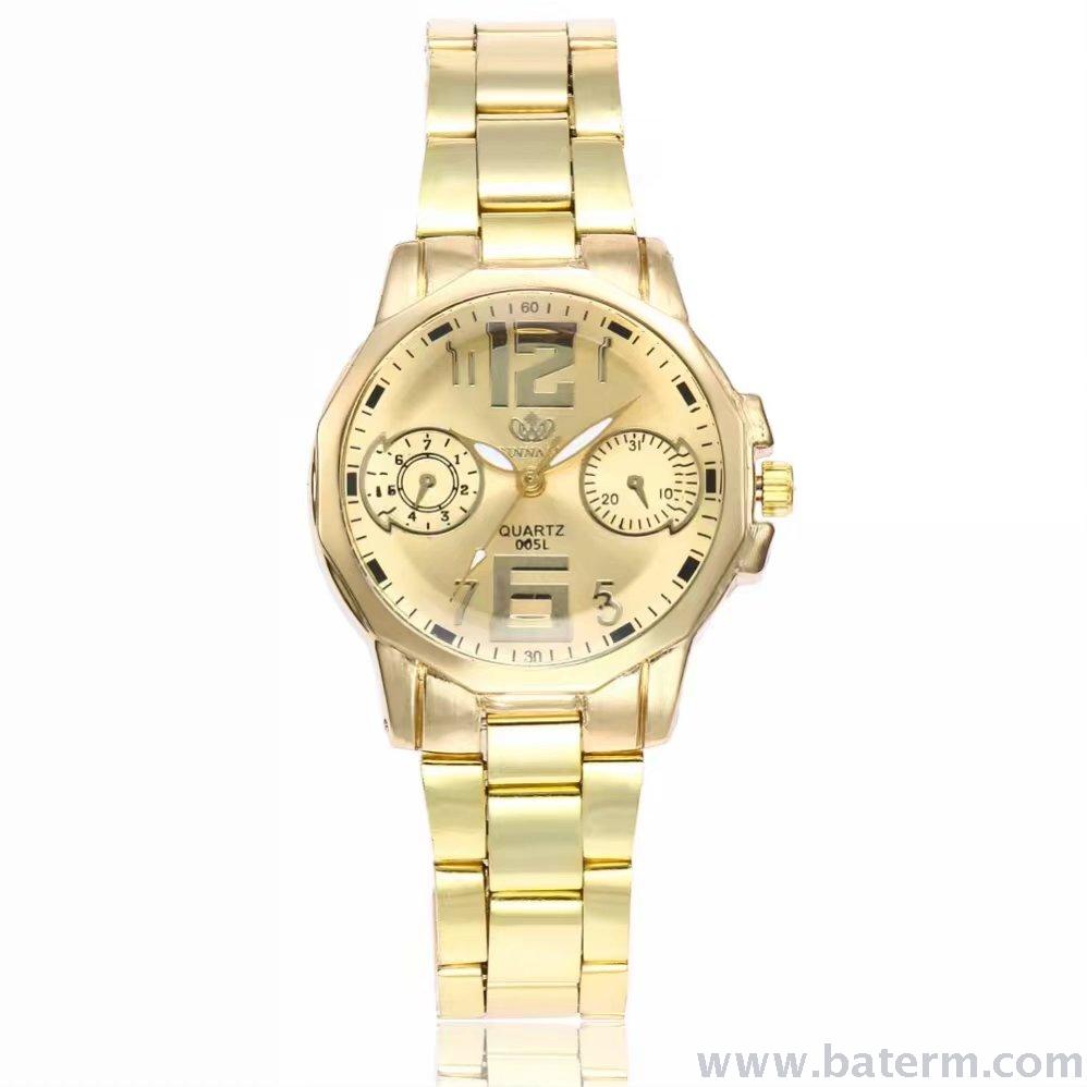 Aliexpress's best-selling, fashionable and popular sports 6,12 ladies' alloy steel band quartz watch Specification image