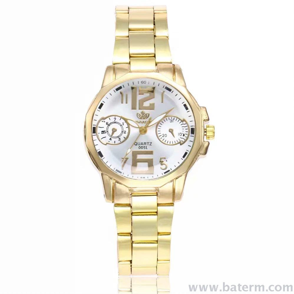 Aliexpress's best-selling, fashionable and popular sports 6,12 ladies' alloy steel band quartz watch