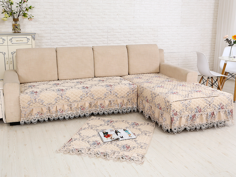 冬季沙发垫布艺四季通用简约现代防滑欧式沙发套罩巾全包全盖图