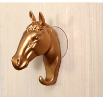 Creative 3D horse head deer head hanging animal clothes behind the door