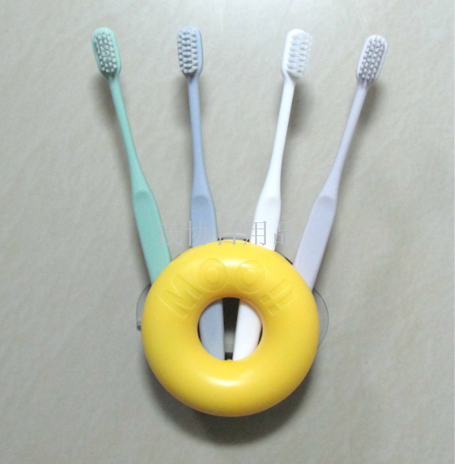 Suction toothbrush holder Bathroom wall dental holder Creative couple suction cup toothbrush holder