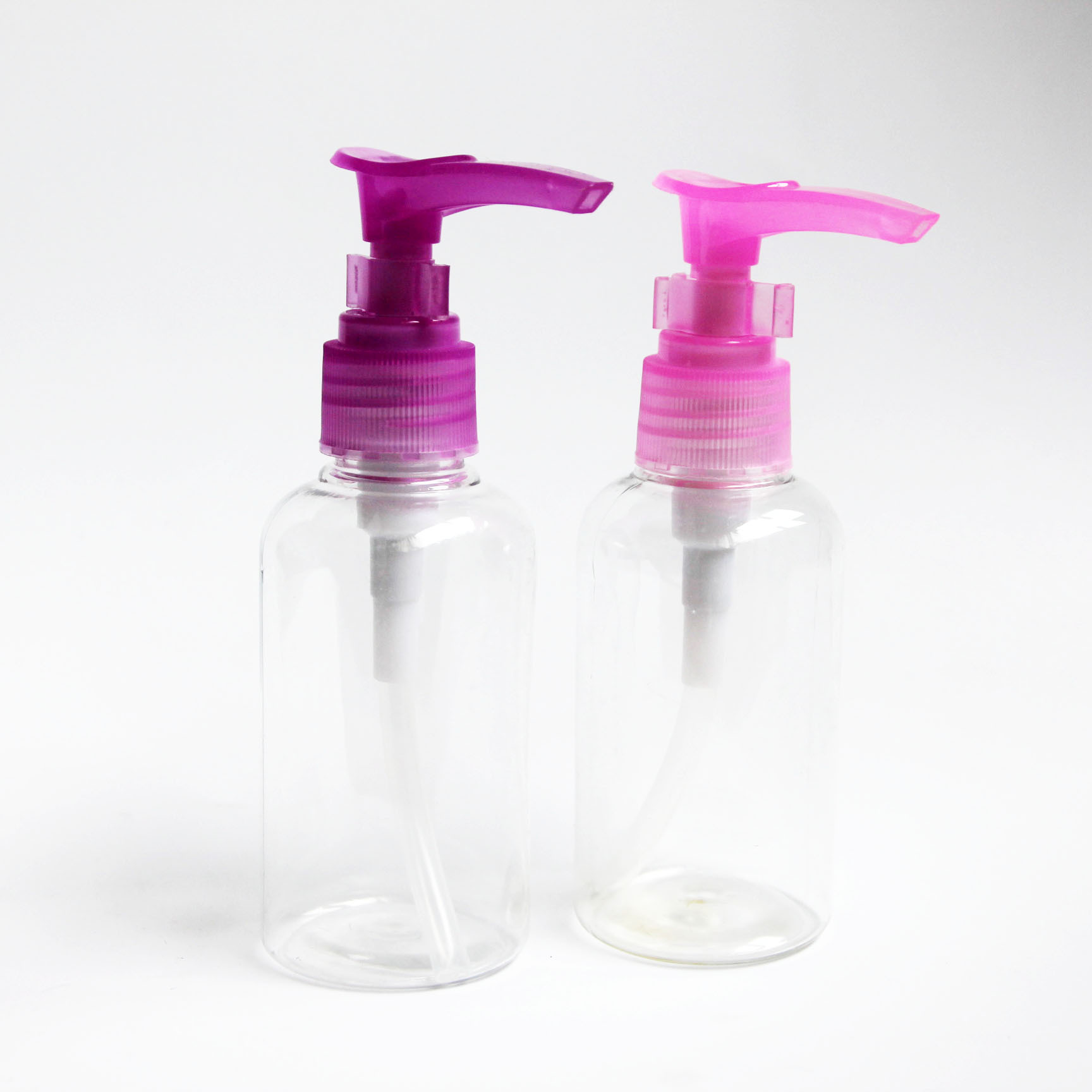 Duck mouth bottle Transparent spray bottle plastic bottle PET cleanser press bottle wholesale 75ml