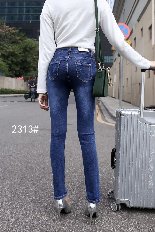 Spring edition new jeans manufacturer's in-stock wholesale mixed batch Korean style women's denim straight leg Specification image