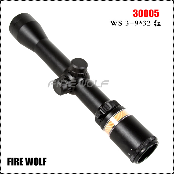 30005 WS 3-9X32 真红光纤版 瞄准镜