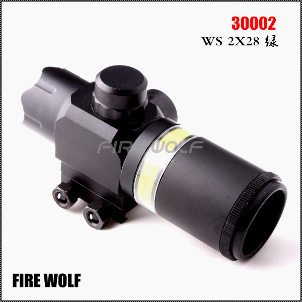 30002 WS 2X28 real verde fibra óptica versión mira