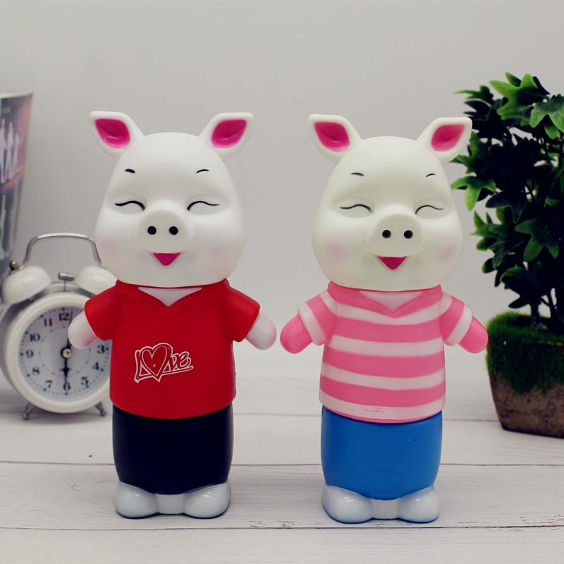 存钱罐儿童存钱罐卡通创意家居促销礼品咪兔咪熊塑料储蓄罐存钱罐细节图