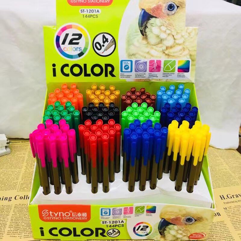 Xintai Lou Micro pen 0.4mm signature pen Color neutral pen 12 colors