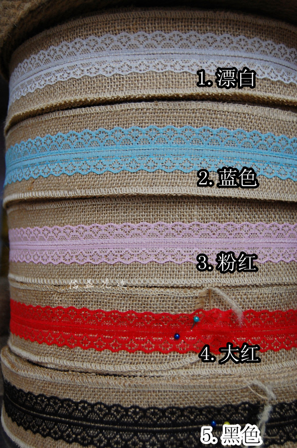 El encaje bilateral de 3,2 CM se puede dividir multicolor ropa ropa/sombrero/manga/delantal accesorios Application Scenario
