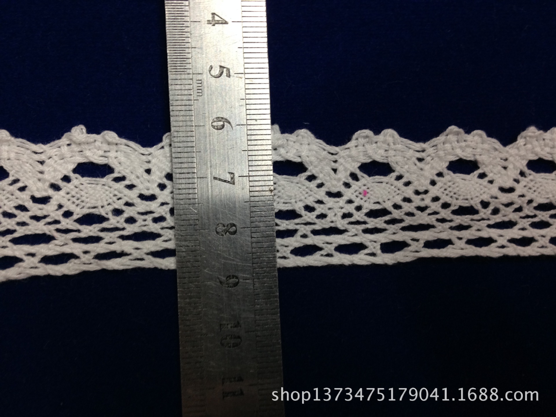 3.0CM exquisito hilo de algodón algodón onda encaje almohada accesorios/ropa textiles para el hogar accesorios /diy tela accesorios Specification image