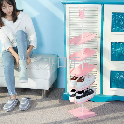Cartoon animal stereoscopic adult shoe rack floor shoe rack (adult style)