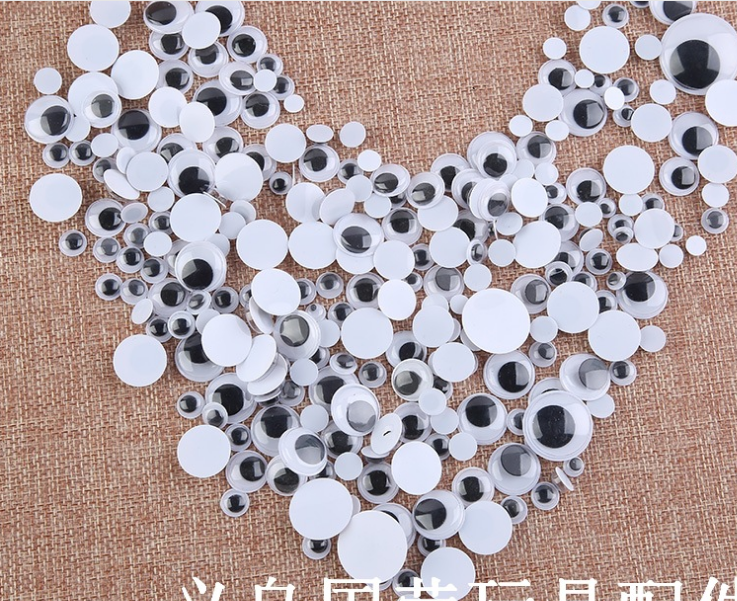 毛绒玩具眼睛配件 玩具配件 普通黑白活动眼 手工制作厂家批发产品图
