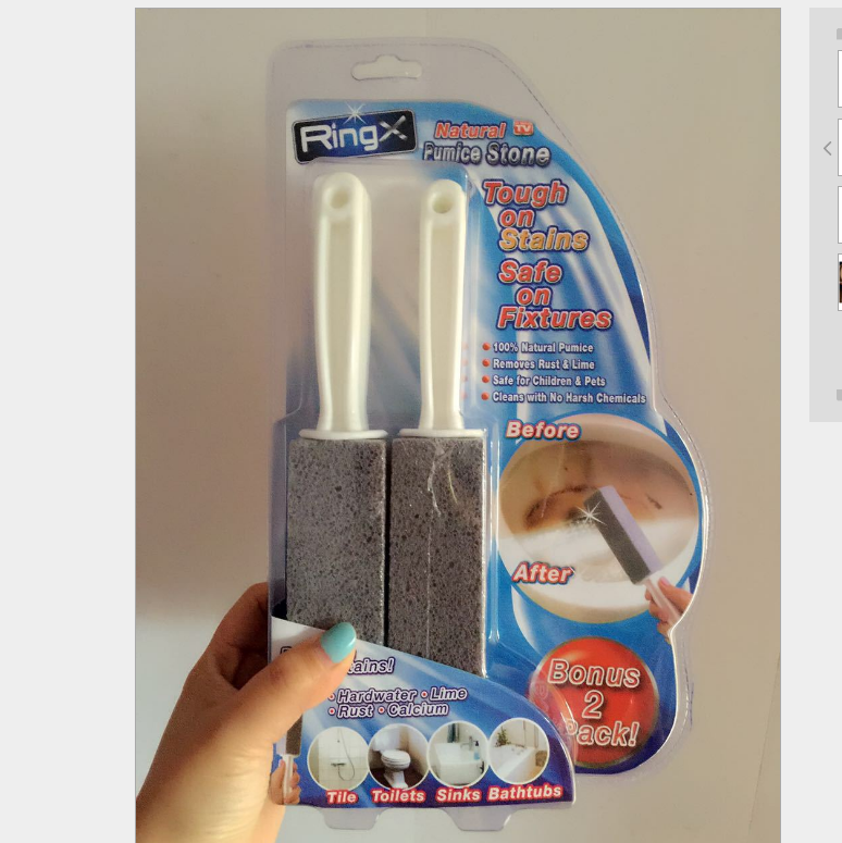 马桶清洗器natural pumice stone刷子浮石马桶刷