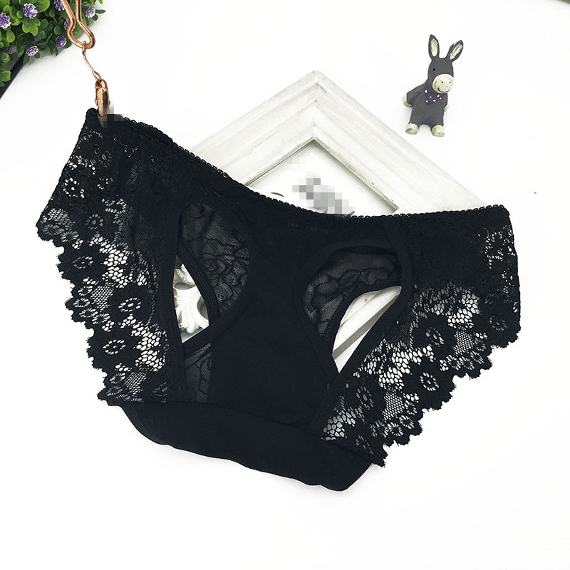 Yiwu Selection hollow-out exposing buttocks sexy ladies underwear female interest low waist rose lace small underwear Application Scenario