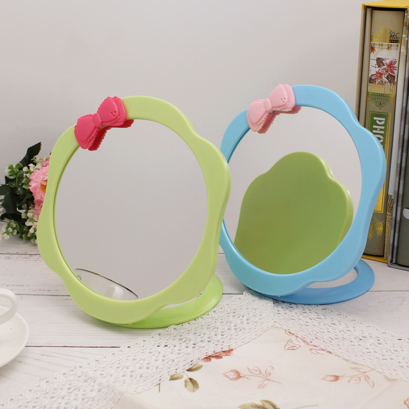 Mirror, makeup mirror, dressing mirror, folding desktop double-sided mirror, home double-sided makeup mirror, round mirror wholesale