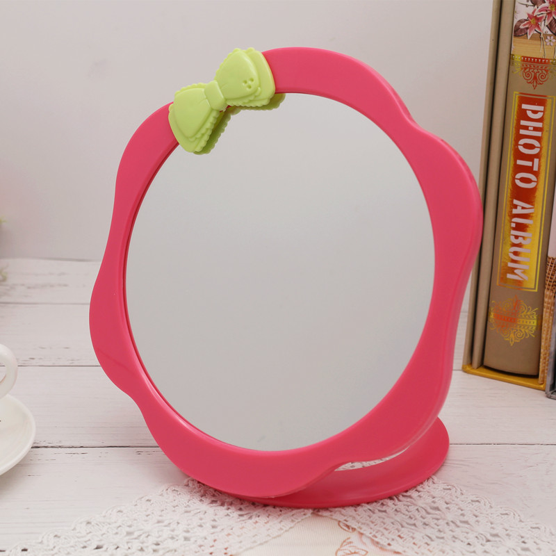 Mirror, makeup mirror, dressing mirror, folding desktop double-sided mirror, home double-sided makeup mirror, round mirror wholesale details Picture