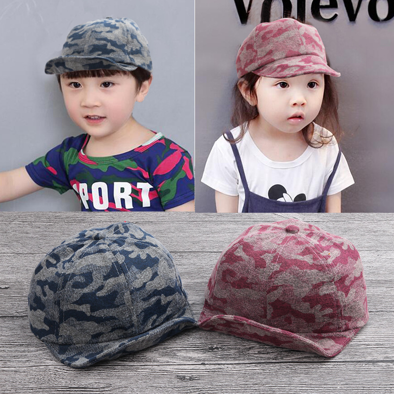 Korean Dark Series Camouflage Soft Brim Hat Baby Out Hip Hop Trend Flanged Cap Casual Hat