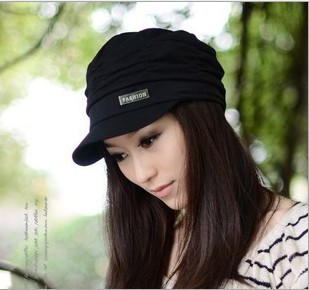 韩版休闲潮人时装帽 时尚男女士褶皱鸭舌帽子产品图