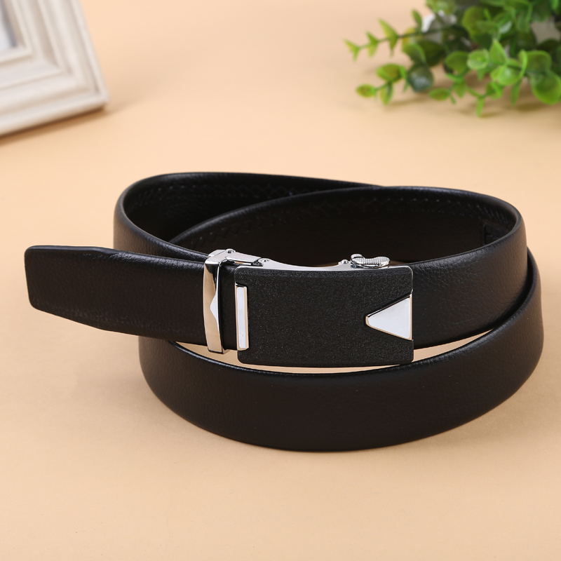 厂家直销 男士真皮无涯自动扣皮带 商务休闲青年腰带