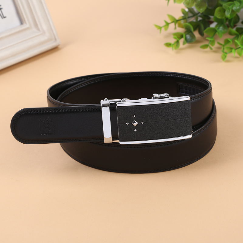 皮带男青年自动扣真皮腰带商务西裤中年百搭耐用