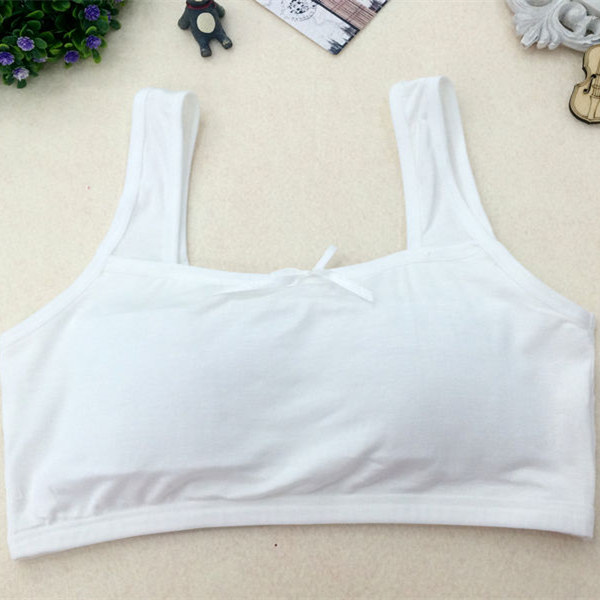 Girl bra student solid color underwired little girl underwear vest Developmental sports bra thin style thumbnail