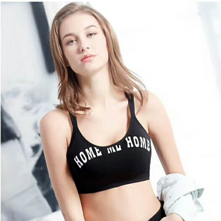Yiwu Selection new seamless beauty back cross short style condole belt with breast girdle bra sports details Picture