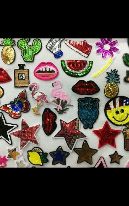 Sequin cloth stick bead piece cloth stick cartoon fashion cloth stick patch cloth embroidery thumbnail