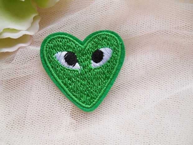 Heart-shaped eye patch embroidery patch Embroidery patch computer embroidery
