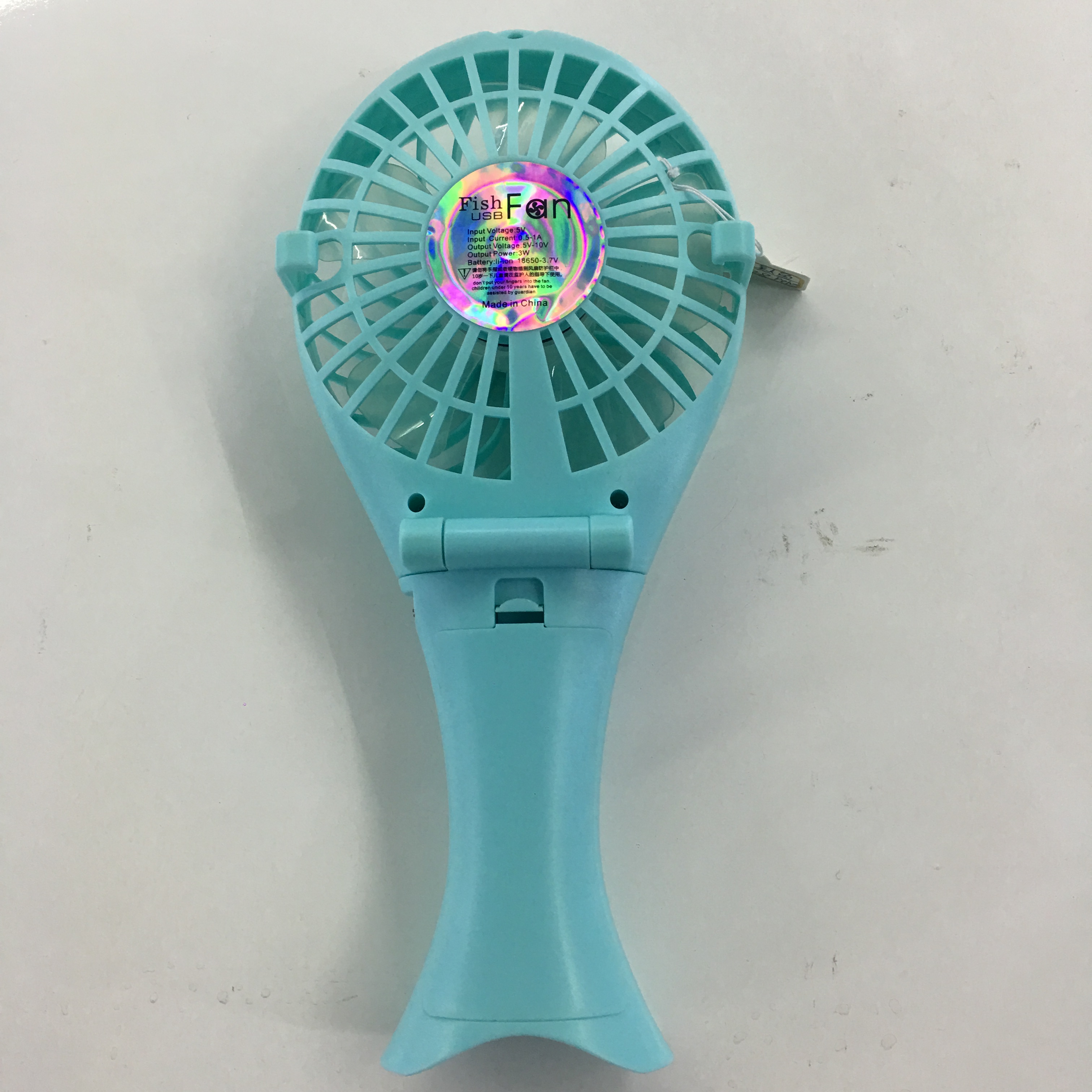 New handheld mermaid fan mini USB charging small fan factory direct sales details Picture