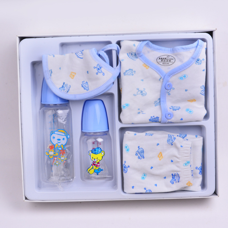 Beethoven Baby Bottle Baby Supplies Pure Cotton Clothes Plus Two Baby Bottle Set Wholesale Application Scenario