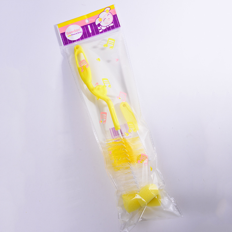 Simple version of baby bottle brush, baby bottle brush, baby nipple brush, nylon glass baby bottle brush details Picture
