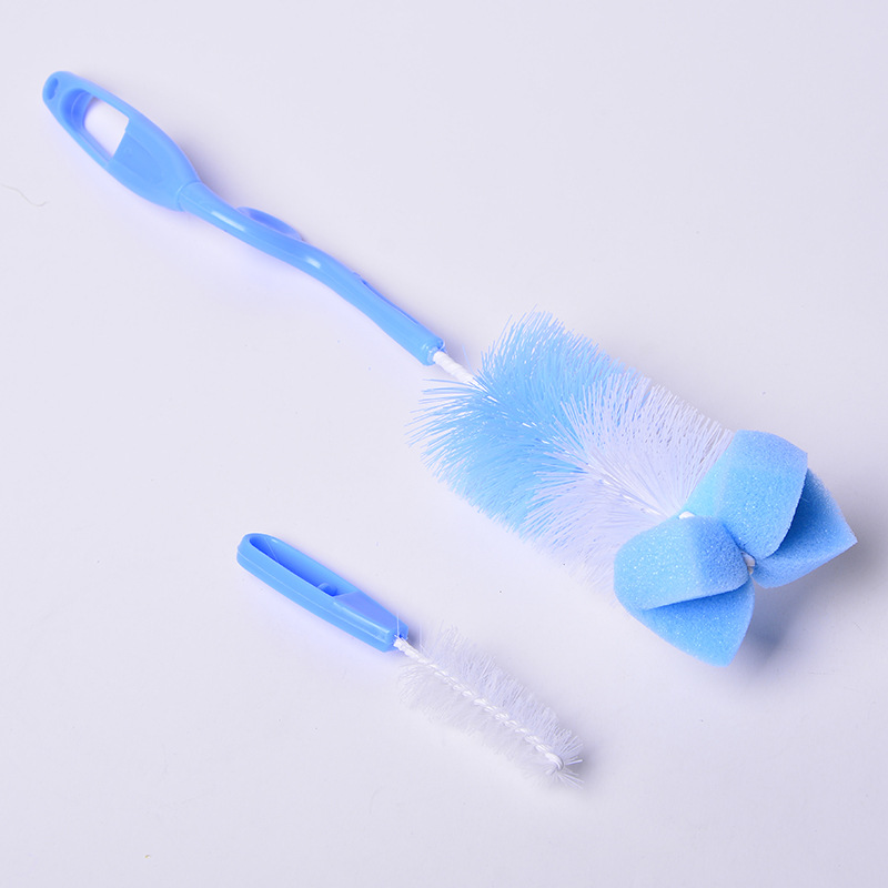 Simple version of baby bottle brush, baby bottle brush, baby nipple brush, nylon glass baby bottle brush Specification image