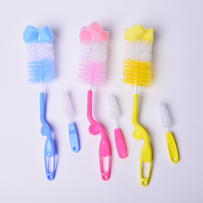 Simple Baby Bottle Brush Baby Bottle Brush Baby pacifier brush Nylon glass bottle brush