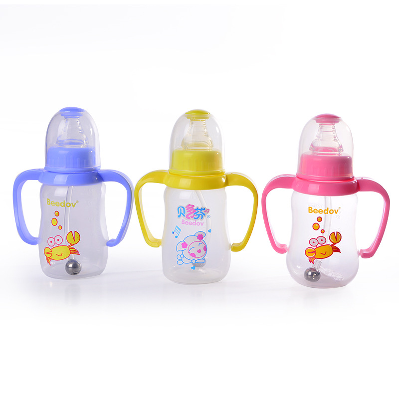 Manufacturers Supply Standard Caliber Curved Ear Pp Baby Bottle Standard Mouth Pacifier Application Scenario