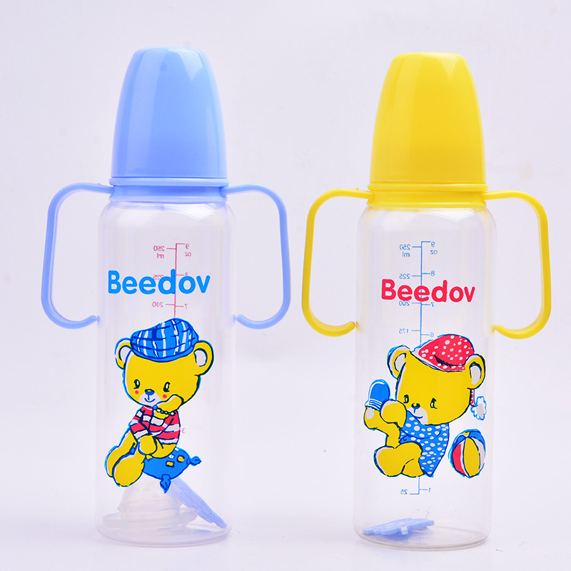 Manufacturer's new baby bottle standard diameter curved PC baby bottle maternal and infant supplies baby bottle 250ML