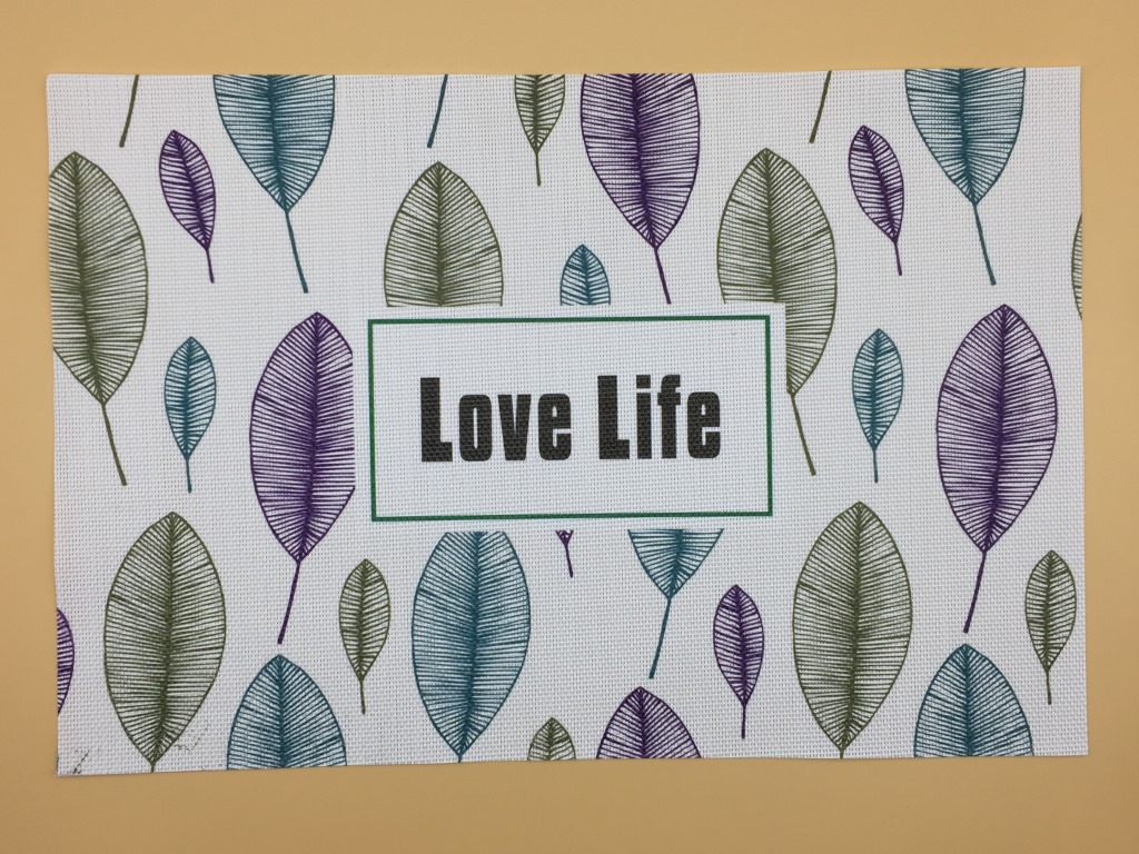 Tropical rain forest series Tselin dining mat color printing dining mat PVC dining mat European waterproof non-slip bowl mat thumbnail