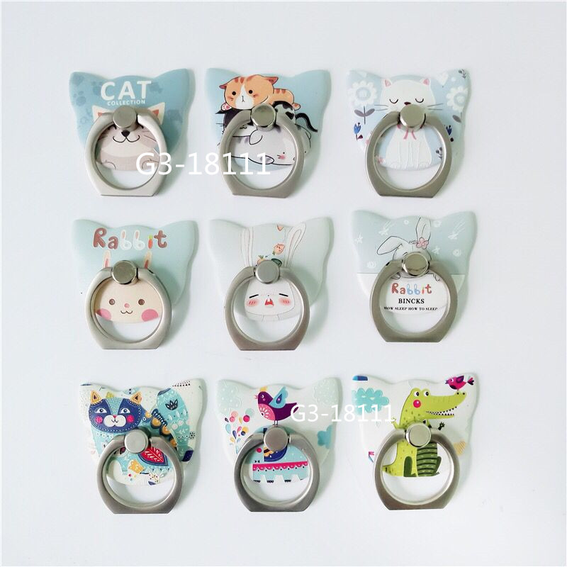 Japanese and Korean cartoon ring stand mobile phone lazy stand painting 3D three-dimensional