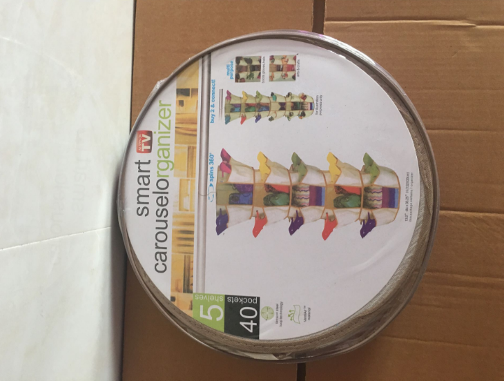 厂家现货 360度旋转收纳袋 TV鞋挂袋 收纳挂袋 3层 5层三层 五层细节图