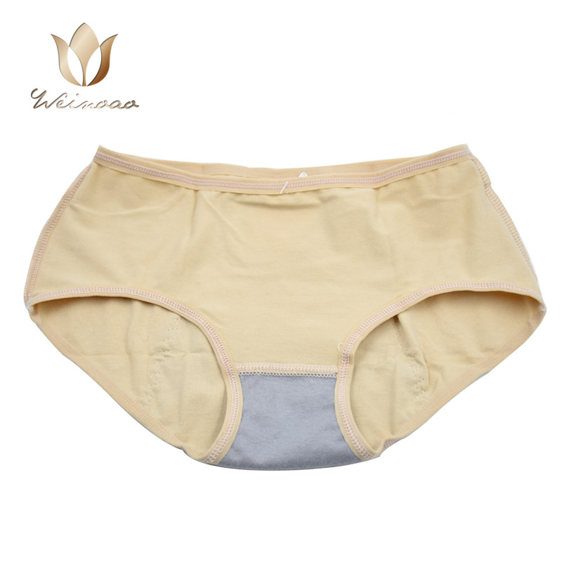 新款纯棉女士生理内裤 防漏三角生理裤批发 经期裤舒适女生理裤产品图