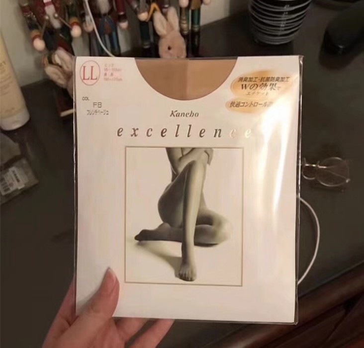 嘉娜宝丝袜日本薄款贴身型丝袜隐形透明连脚不易钩丝