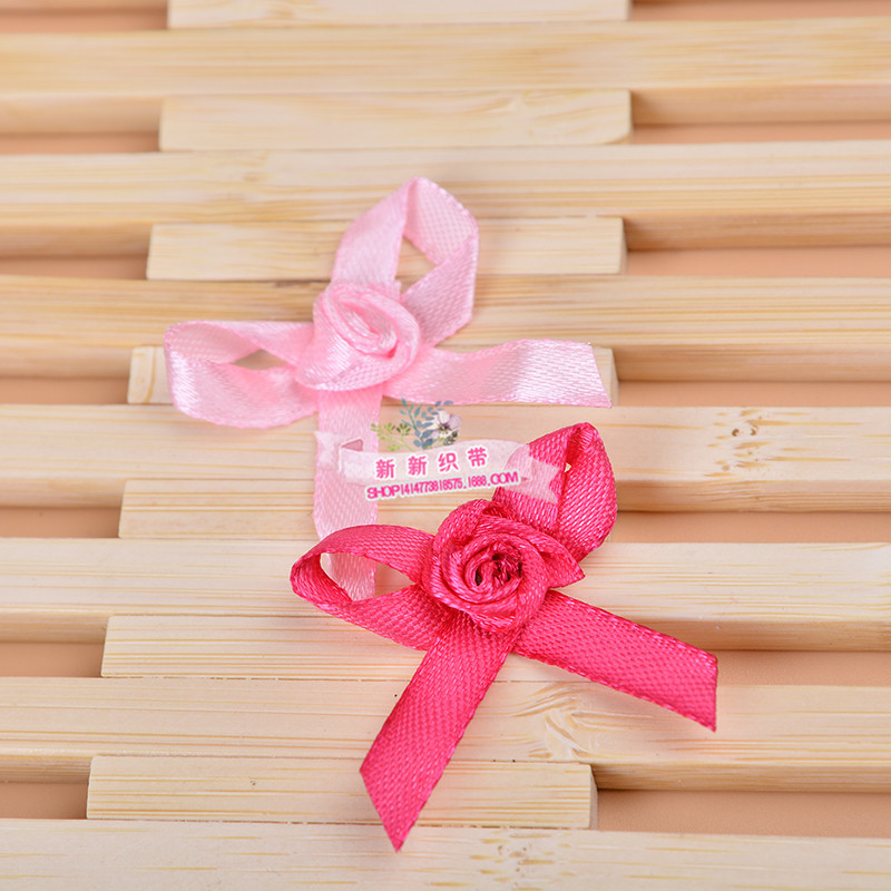 0.6cm wedding candy box, polyester ribbon bow, exquisite gift, woven ribbon, high-end butterfly flower headwear accessory