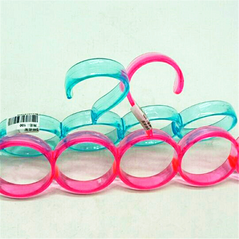 多彩时尚五环围巾架多用塑料衣架围巾架丝巾架领带架皮带架产品图