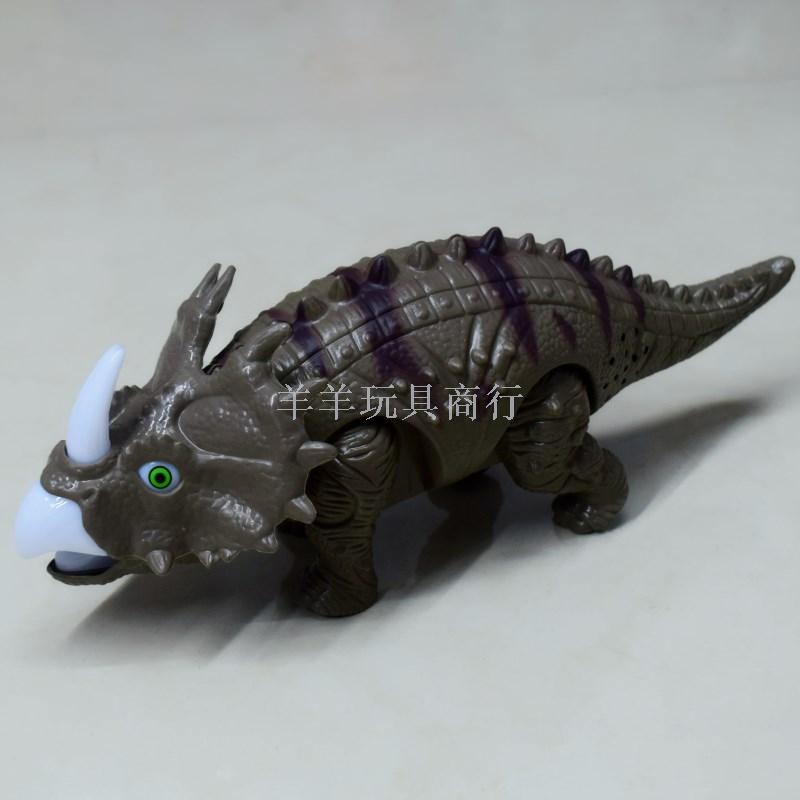 Electric dinosaur simulation, which can glow, walk and make sounds, is a toy for children and boys that can move Specification image