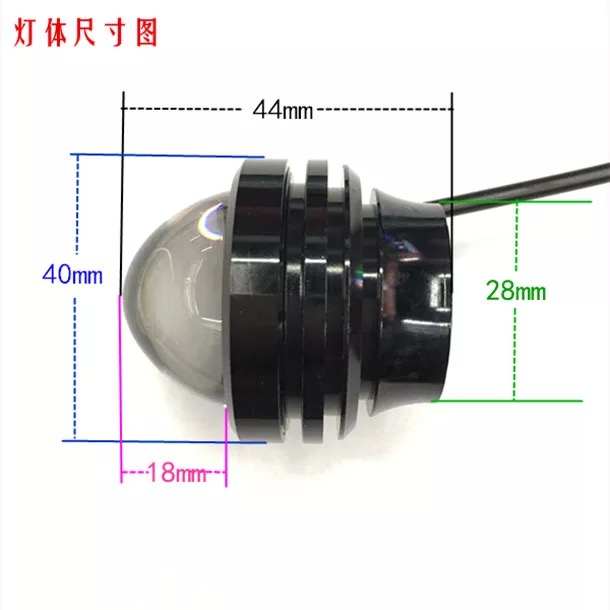 Motorcycle LED spotlights, ultra-bright and powerful 20W high-power headlights, fish-eye lens spotlights Application Scenario
