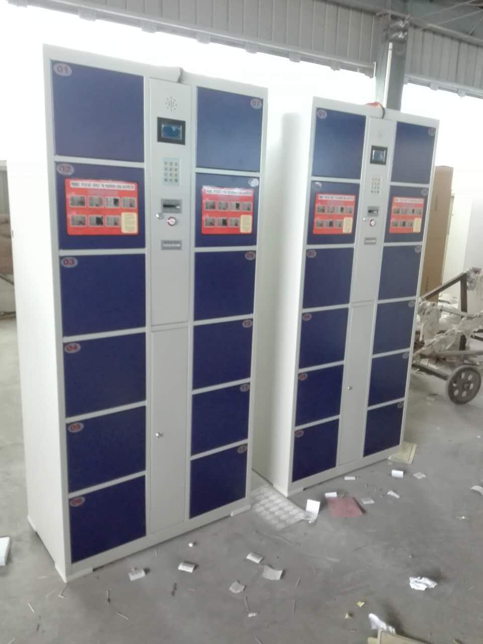 English export 12-door barcode locker, fingerprint locker, IC card locker, parcel locker and file locker