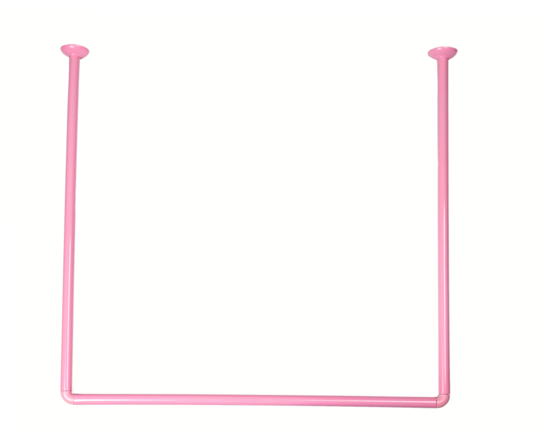 免打孔u型浴帘杆多功能可伸缩弧形卫生间浴帘杆户外晾衣杆批发细节图